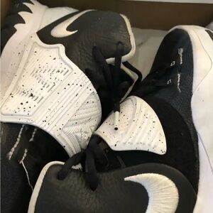 Jordan Black and White Athletic Shoes